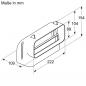 Preview: Siemens Flachkanal 90 ° vertikal M HZ9VDSB3