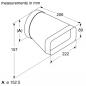 Preview: Siemens Adapterrohrstück ⌀ 150 mm rund-flach HZ9VDSI0