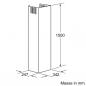 Preview: Bosch Kaminverlängerung 1500 mm DHZ1233