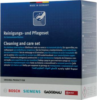 Bosch Reinigungs- und Pflegeset für Edelstahloberflächen 00311964