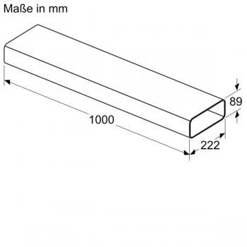 Siemens Flachkanal 1000 mm schwarz HZ9VDSM2