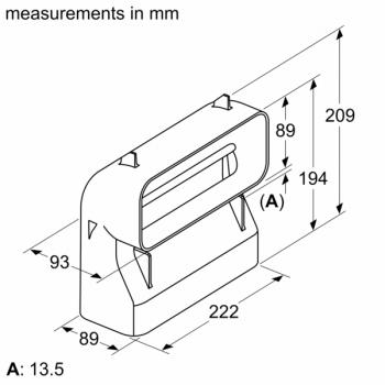 Siemens Flachkanal 90 ° vertikal S HZ9VDSB4