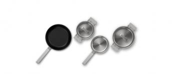 Bosch Kochgeschirr-Set Edelstahl HEZ9SE040