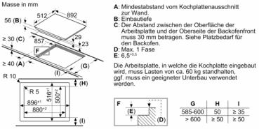 Bosch Kochfeld PXV901DV1E