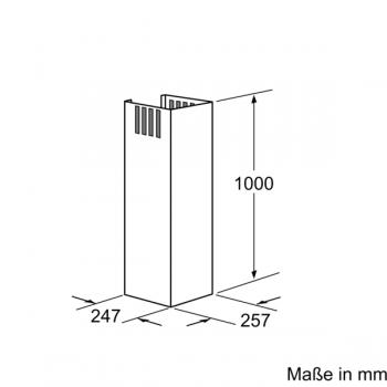 Siemens Kaminverlängerung 1000 mm LZ12250