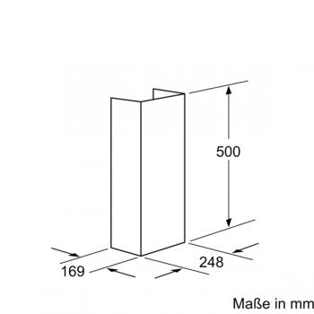 Siemens Kaminverlängerung 500 mm LZ12240