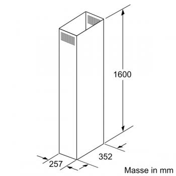 Siemens Kaminverlängerung 1600 mm LZ12385