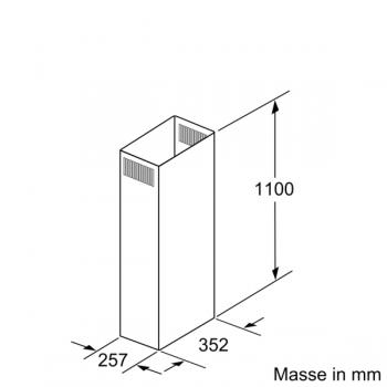 Siemens Kaminverlängerung 1100 mm LZ12285
