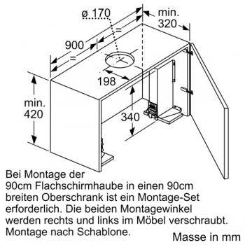 Bosch Montage-Set Oberschrank 90 cm DSZ4920