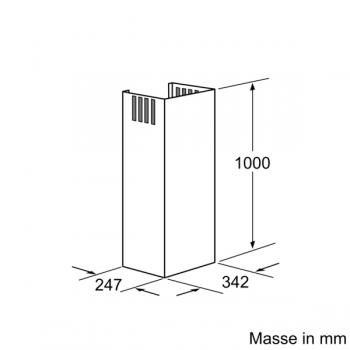 Bosch Kaminverlängerung 1000 mm DHZ1223