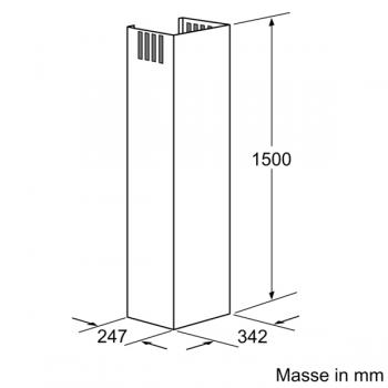 Siemens Kaminverlängerung 1500 mm LZ12365