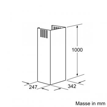 Siemens Kaminverlängerung 1000 mm LZ12265