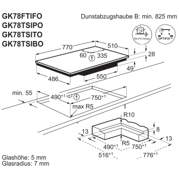 Electrolux Kochfeld GK78FTIFO