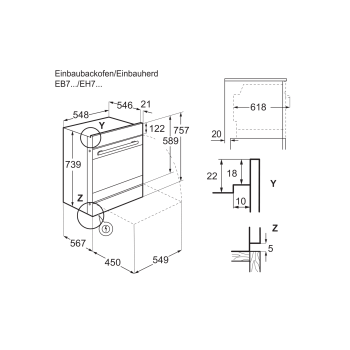 Electrolux Backofen EB7GL4XCN