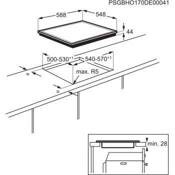 Electrolux Kochfeld GK56PLCN