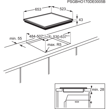 Electrolux Kochfeld GK65PF