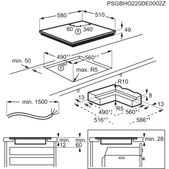 Electrolux Kochfeld GK58FTIPO